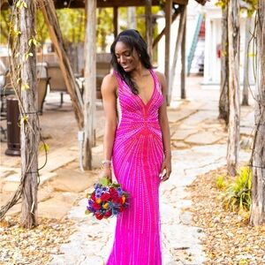 Portia&scarlett fuchsia prom dress